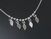 Crystal & Leaves Dangle Charms Anklet
