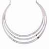Curved Circles Torque Necklace