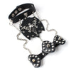 Skull with Rivets Leather Bracelet