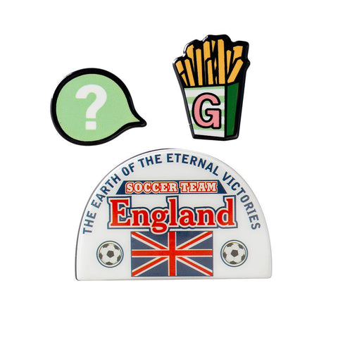 Football Match Brooch Pin Set
