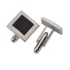 Black Enamel Square Cufflinks