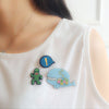 Whale & Cactus Man Pin Set
