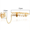 Arrows Shaped Chain Link Ring