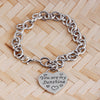 YOU ARE MY SUNSHINE Engraved Heart Charms Bracelet