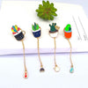 Colourful Plant Cup Collar Pin