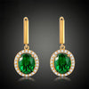 Hanging Emerald Princess Earrings