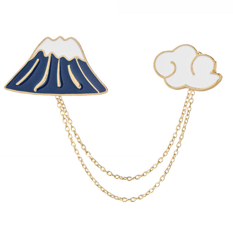 Cloud & Hill Collar Pin