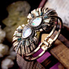 Inverted Leaves Vintage Bracelet