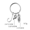 LOVE YOU DAD Fish Hook Charms Keychain