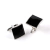 Square Black Enamel Cufflinks