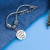 ALWAYS SISTERS ALWAYS THERE Engraved Charms Bracelet