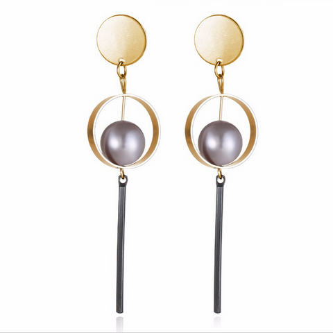 Geometric Tassel Earrings