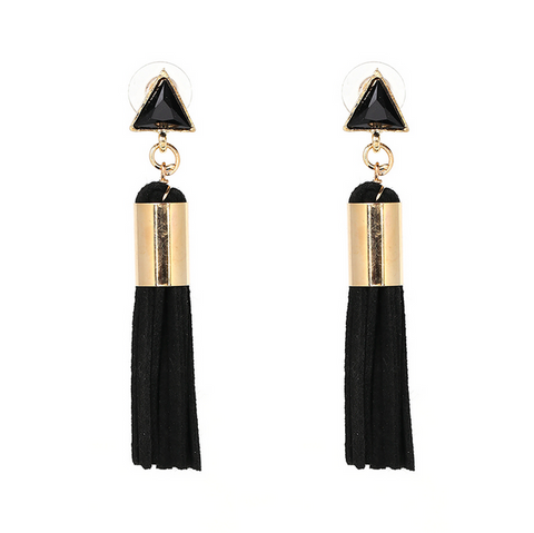 Triangle Tassel Earrings