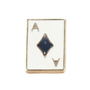 Ace of Clubs/Diamonds Poker Cards Collar Pin