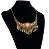 Metal Fringes Vintage Necklace