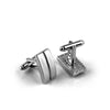 Split Rectangle Cufflinks