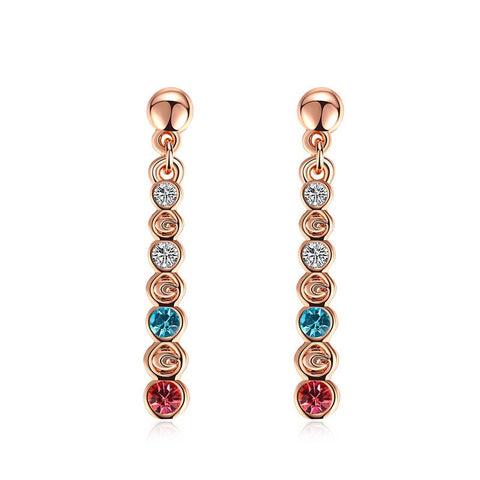 Vertical Circles Earrings