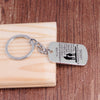 Inspirational Words to MY SON Quote Engraved Keychain