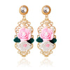 3D Floral Vintage Earrings
