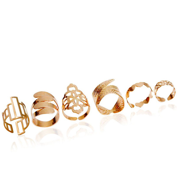 Abstract Geometry Rings Set