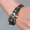 Evil Eye Leather Bracelet