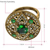 Green Cubic Zirconia Ring