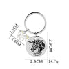 I AM MAGICAL UNICORN Double Charms Keychain