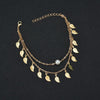 Delicate Leaves Pearl Anklet