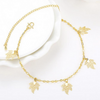 Maple Leaf Charms Anklet