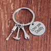 LOVE YOU DADDY Screwdriver/Hammer/Spanner Charms Keychain