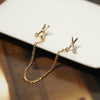 Scissors Chain-Link Brooch