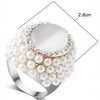 Elegant Pearl with Opal Ring