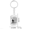 Inspirational Words to MY SON Quote Engraved Keychain