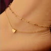Sweet Heart Double Layer Anklet