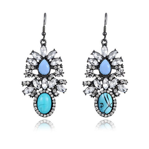 Marble Mornings Crystal Earrings
