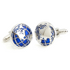 World Globe Design Cufflinks