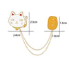 Cat & Chinese Collar Pin