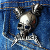 Metallica Damage Inc. Skull Collar/Lapel Pin Brooch