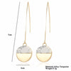 Geometric Marble Drop Earrings