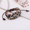 Evil Eye Leather Bracelet