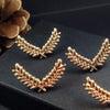 Criss-cross Leaves Collar Pin (Set of 2)