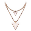 Double Triangle Chain Necklace