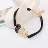 Owl Charm Leather Bracelet