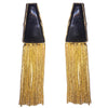 Deep Triangle Tassel Danglers