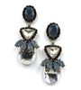 Crystals & Petals Drop Earrings