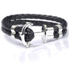 Anchor Leather Bracelet