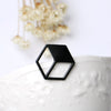 3D Cube Collar Pin (Pair)