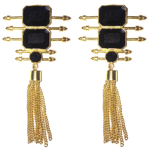 Geometric Bars Tassels Danglers