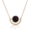 Round Marbled Stone Necklace