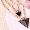 Double Triangle Chain Necklace